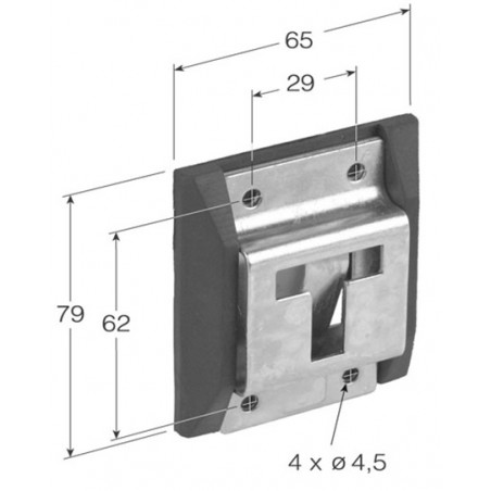 SUJETAPUERTAS ABATIBLE HEMBRA