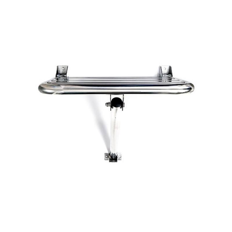 ASIENTO DUCHA ABATIBLE C/SOPORTE SATINADO 448 x 406 x 372 MM