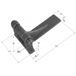 BISAGRA VOLQUETE SOPORTE DOBLE